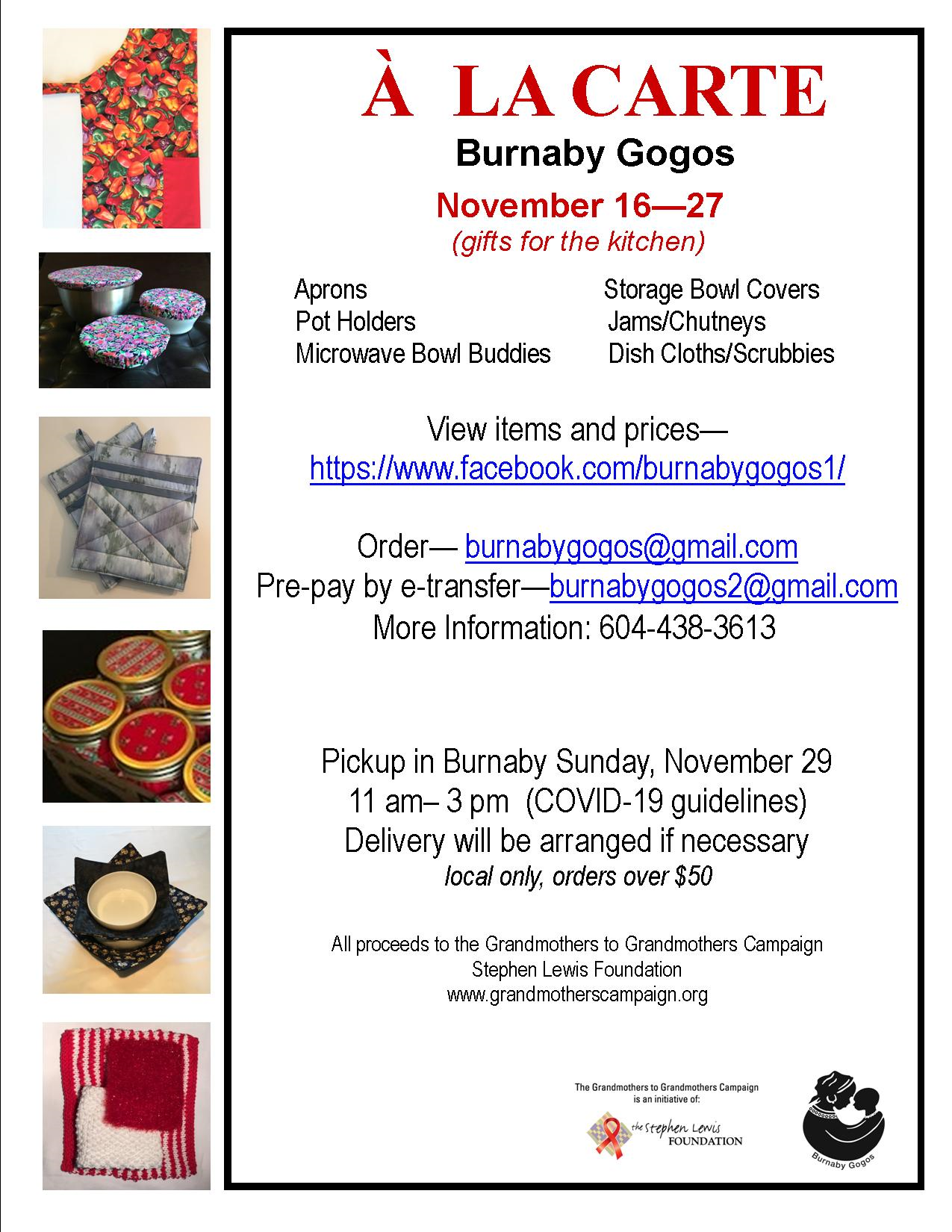 Burnaby Gogos online kitchen sale