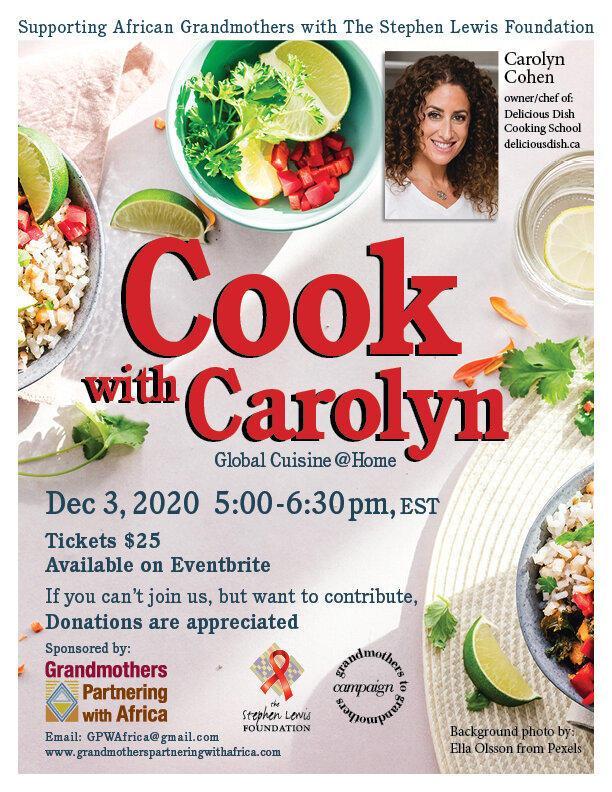 Cook with Carolyn event poster